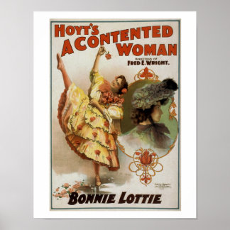 Hoyts Vintage Poster en innehållslös kvinnoteater
