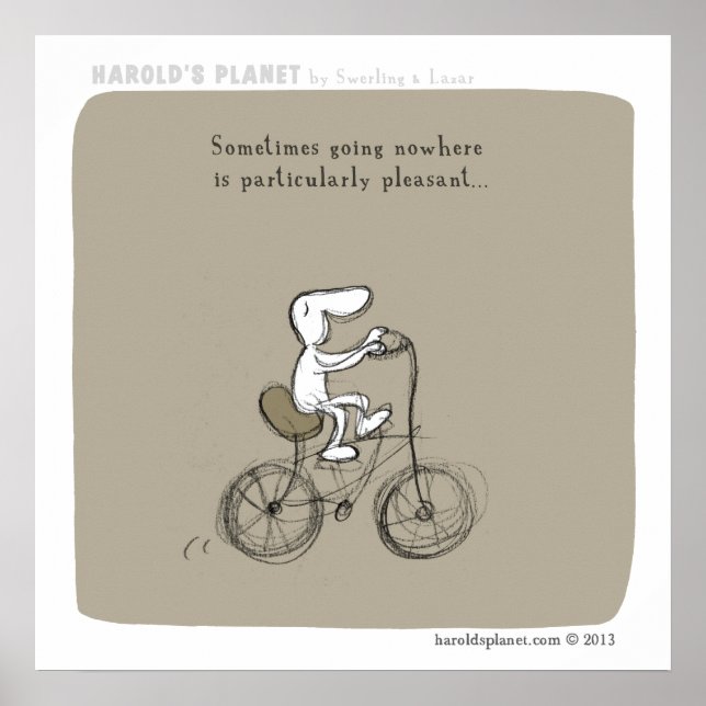 HP5038 "Harold's Planet" "Leder ingenstans" Poster (Framsidan)
