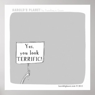 HP5043 "Harold's Planet" - strålande Poster