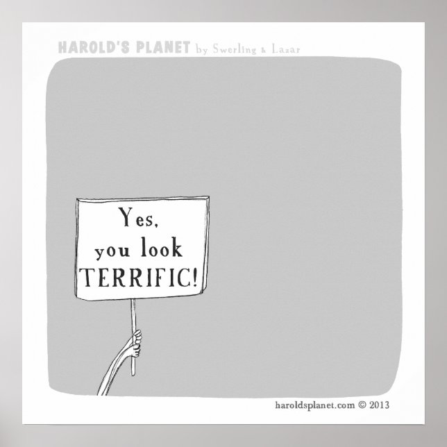 HP5043 "Harold's Planet" - strålande Poster (Framsidan)