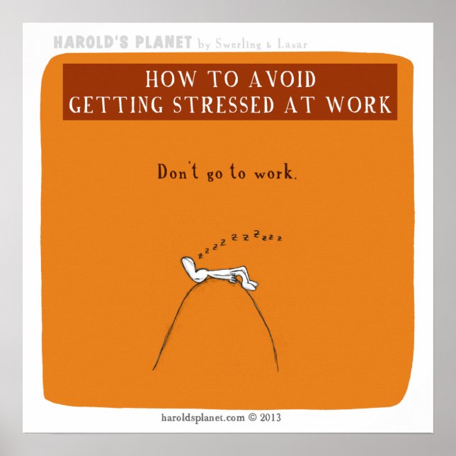 HP5066 "hur du undviker att bli stressat på arbete Poster (Framsidan)
