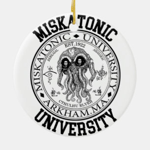 HP LOVECRAFT för Miskatonic universiteten CTHULHU Julgransprydnad Keramik