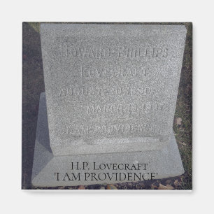 HP Lovecraft Grave - jag är säker Magnet