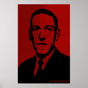 HP Lovecraft Porträtt Poster