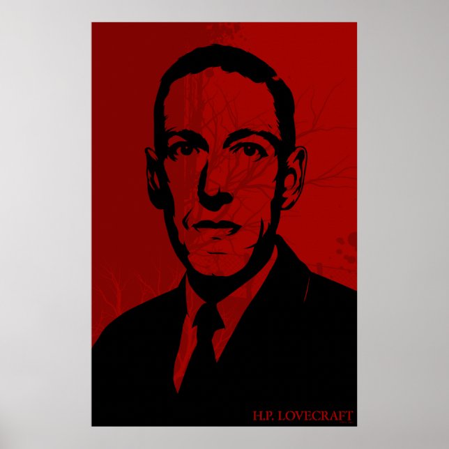 HP Lovecraft Porträtt Poster (Framsidan)