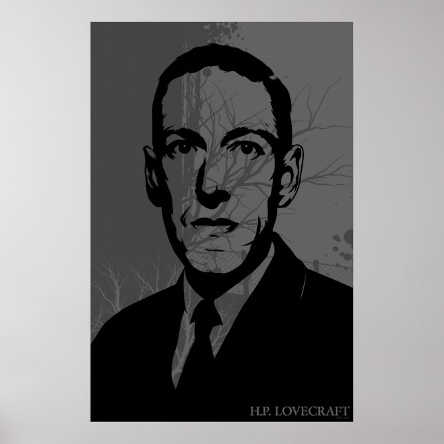 HP Lovecraft Porträtt Poster (Framsidan)
