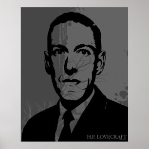 HP Lovecraft Porträtt Poster