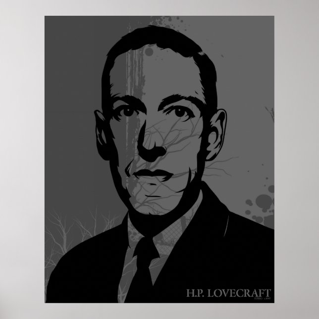 HP Lovecraft Porträtt Poster (Framsidan)