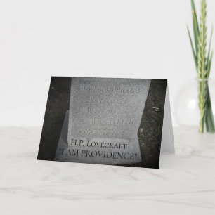 HP Lovecraft - Provisionsskrivare - JAG ÄR BEVISNI Kort