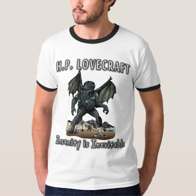 HP Lovecraft -- Sinnessjukdom är ofrånkomlig Tee (Framsida)