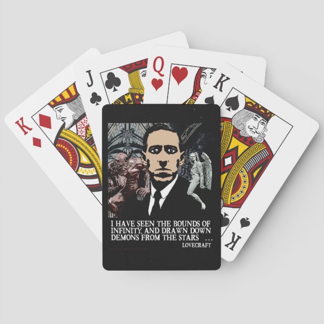 HP LOVECRAFT SOM LEKER KORT SPELKORT (Baksidan)