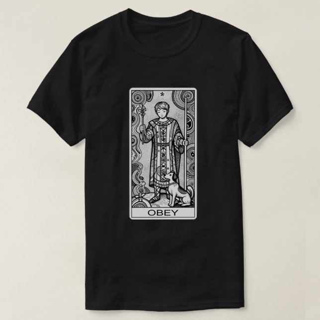 HP Lovecraft stil THE FOOL TAROTKORT T-SHIRT  (Design framsida)
