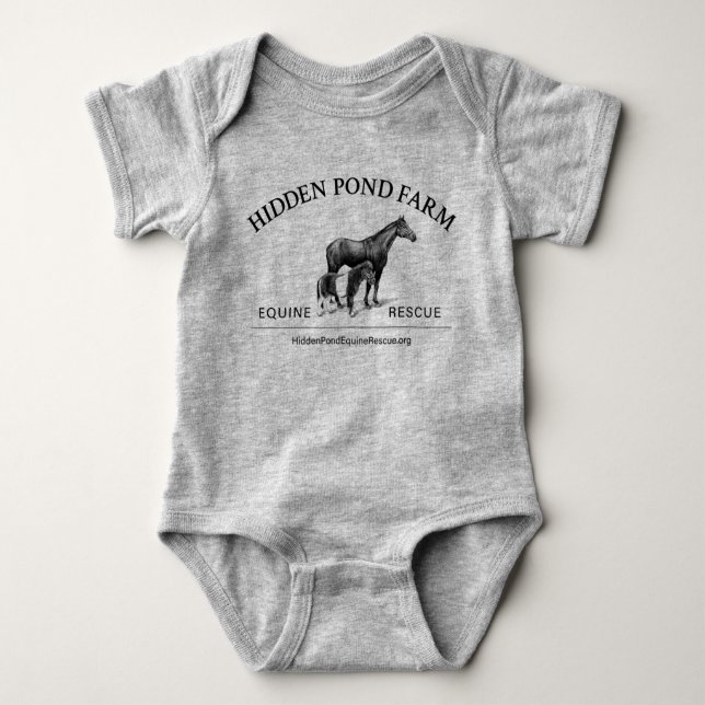 HPF Officiell Logotyp Baby Bodykostydräkt T Shirt (Framsida)