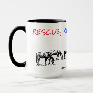 HPF-Rädding, Rehab, Rehome-Färg-led-kaffe-Mugg Mugg
