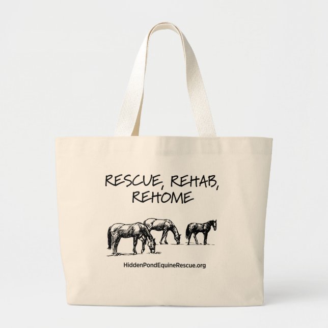 HPF-Rädding, Rehab, Rehome Jumbo Tote Bag Tygkasse (Framsidan)