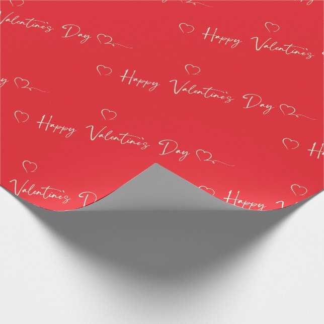Hppy Valentine's Day gift wrapping Presentpapper (Hörn)