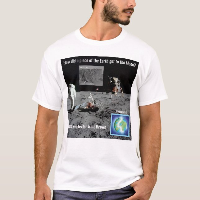 HPT Earth sten på mån t-shirt (Framsida)