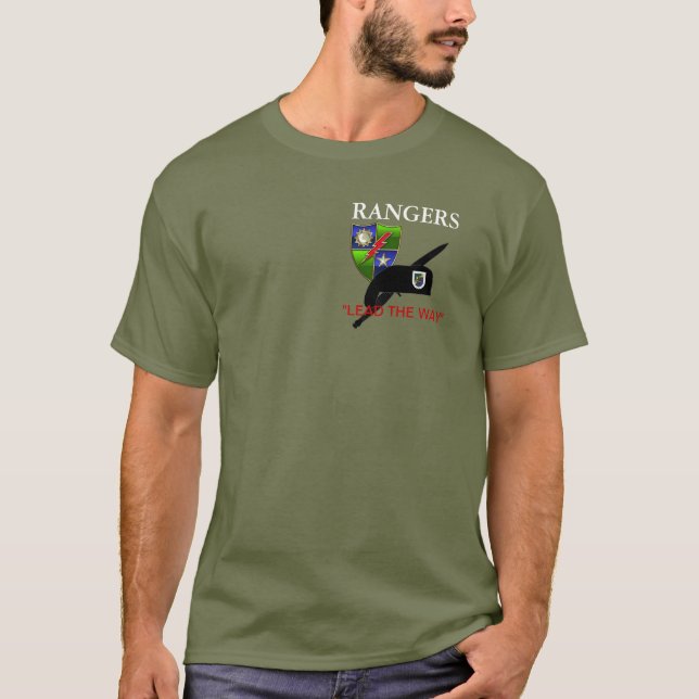 HQ BATTALION 75:E SKOGSVAKTARE REGT T-SHIRT (Framsida)