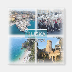 HR0034 Europa, Kroatien, Rijeka, kylskåp Magnet