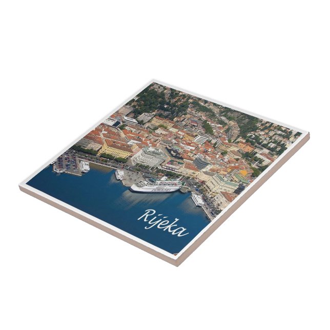 HR005 RIJEKA Kroatien Kakelplatta (Sidan)