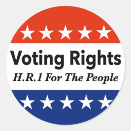 HR1 Röstande Höger för folkakten Runt Klistermärke
