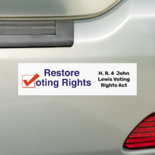 HR4 John Lewis Voting Högers Act Bildekal