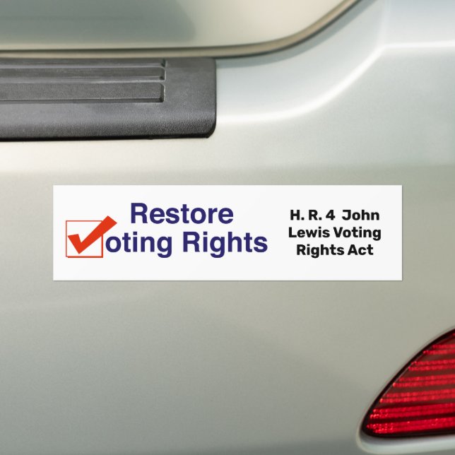 HR4 John Lewis Voting Högers Act Bildekal (På Bil)