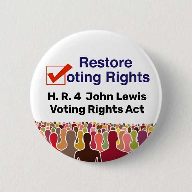 HR4 John Lewis Voting Högers Act Knapp (Framsida)