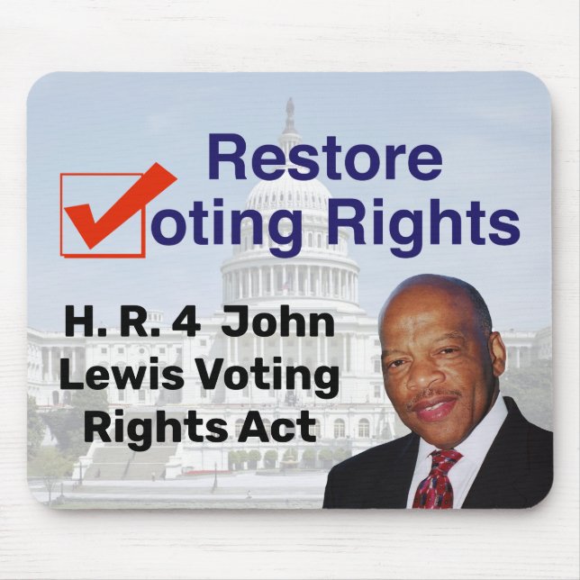 HR4 John Lewis Voting Högers Act Musmatta (Framsidan)