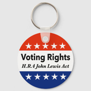 HR4 John Lewis Voting Högers Act Nyckelring