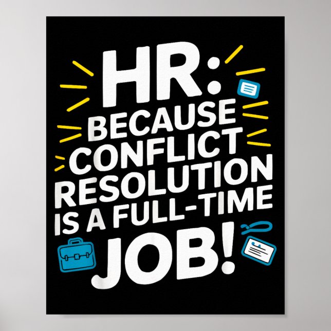 Hr Chef Personalavdelning Anställd Arbetsplats Dra Poster (Framsidan)