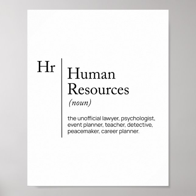 HR-definitionsordlista Poster (Framsidan)