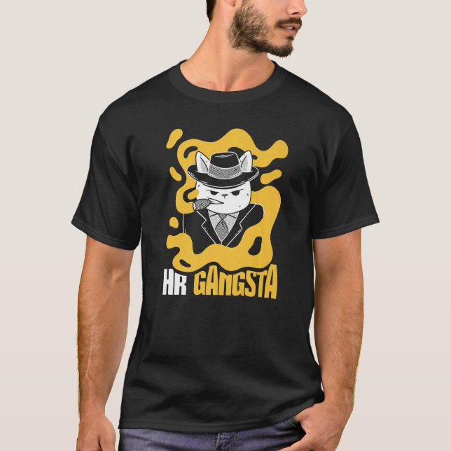 HR Gangsta Costume Human Resource T Shirt (Framsida)