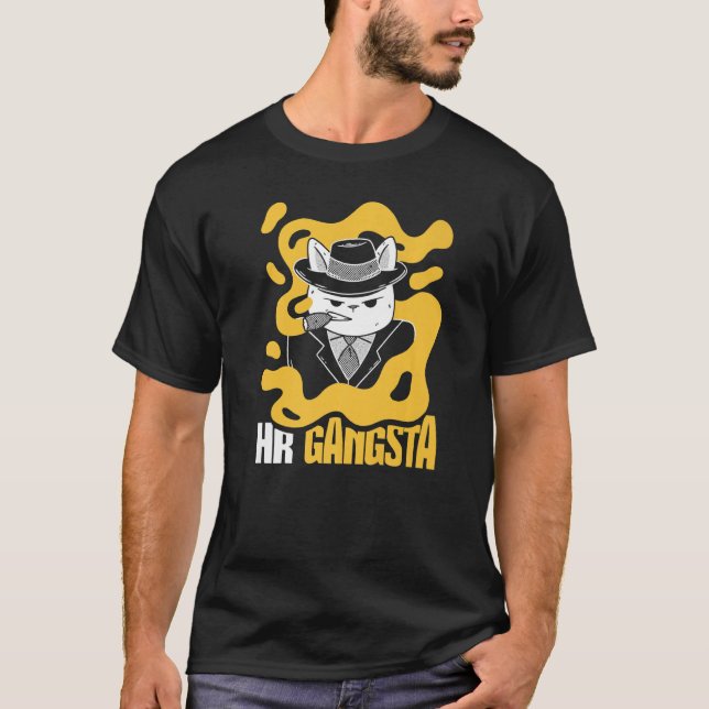 HR Gangsta Costume Human Resource T Shirt (Framsida)
