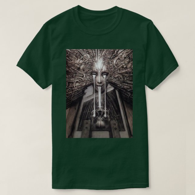 HR Giger Art Steampunk  T Shirt (Design framsida)