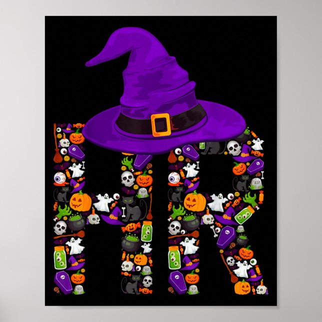 Hr Häxa Human Resources Pumpa Halloween Kostym Poster (Framsidan)