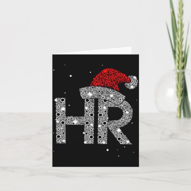 Hr Human Resource Jobb - Roligt julpresent Kort (Framsida)