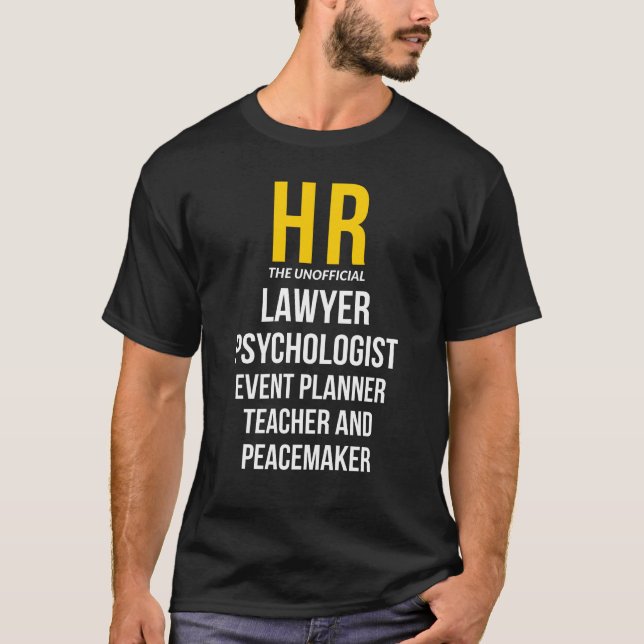 HR Human Resources Funny Gift T-Shirt (Framsida)