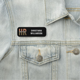 HR Human Resources Leopard Print HR Anpassningsbar Namnbricka