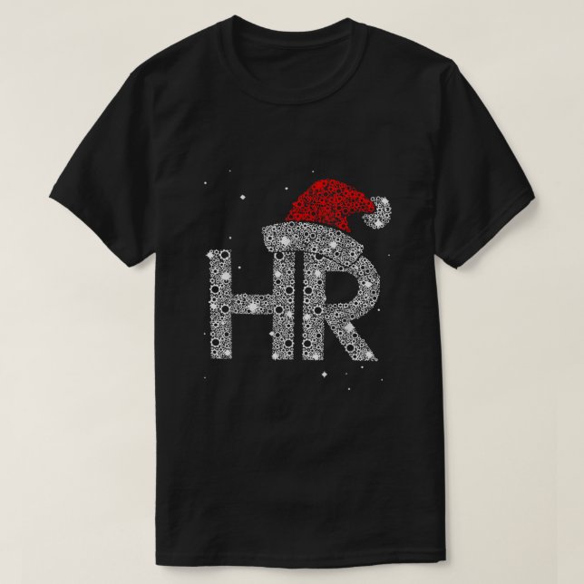 HR-jobb för mänskliga resurser, roligt julklapp T Shirt (Design framsida)