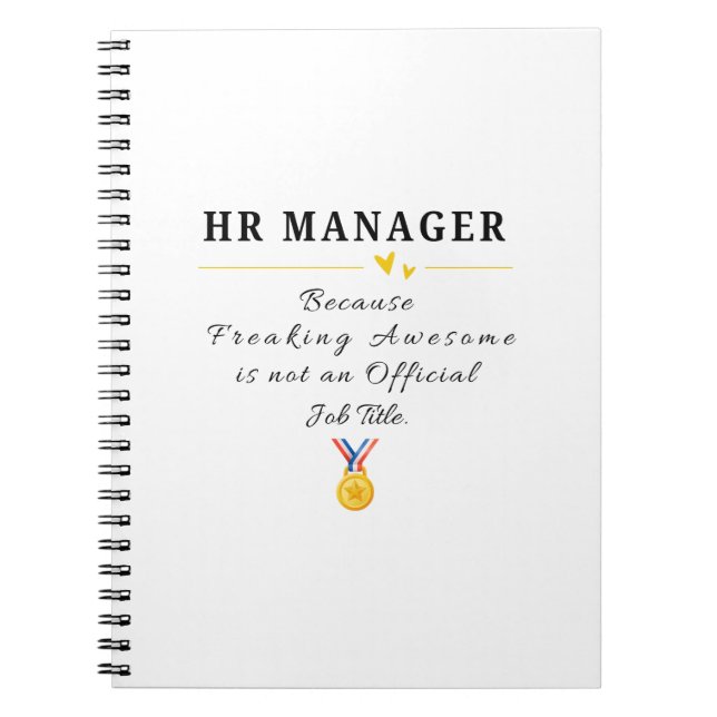 HR Manager Anteckningsbok (Framsidan)