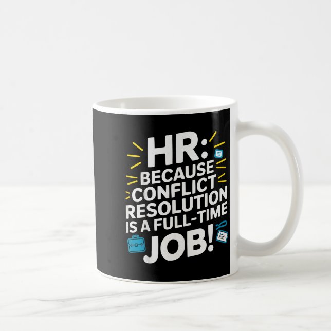 Hr Manager Human Resource Anställd Arbetsplats Dra Kaffemugg (Höger)