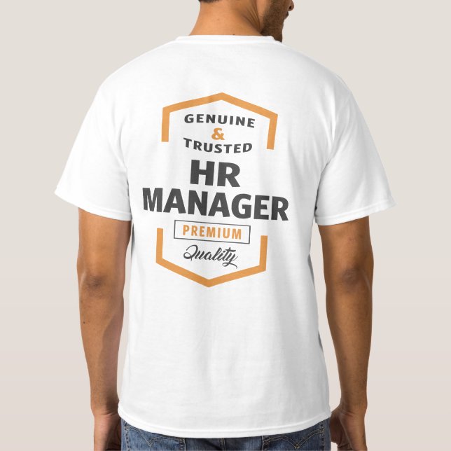 HR Manager-Logotyp - Gift-idéer. Tee (Baksida)