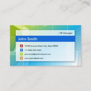 HR Manager - Modern multifunktionalitet Visitkort