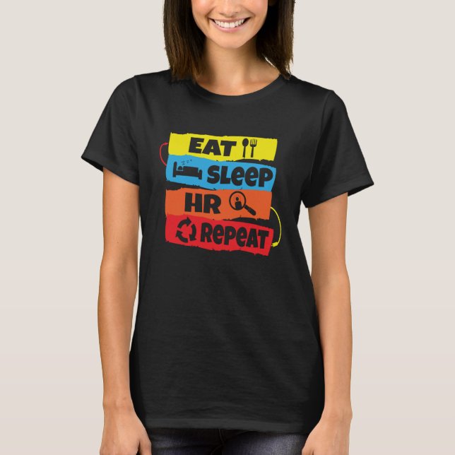 HR personalchef för personaloffert för Eat-viloläg T Shirt (Framsida)