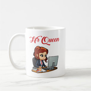 HR Queen Cute Human Resources Women Kaffemugg