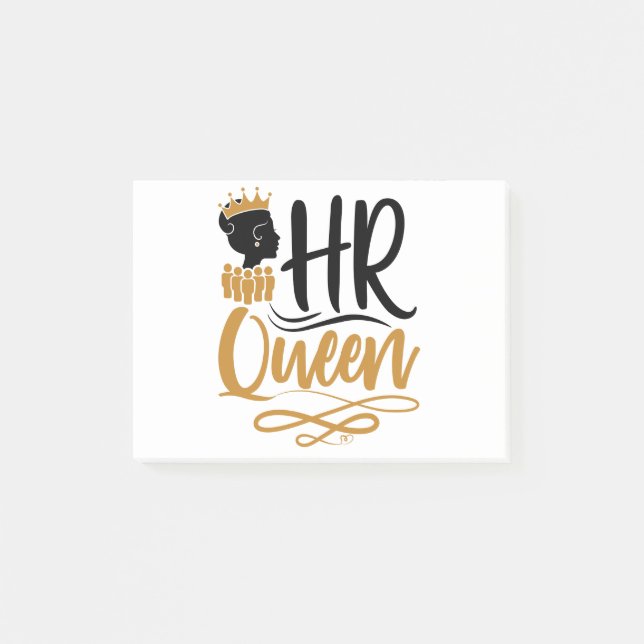 HR Queen Human Resources Kvinnor Post-it Block (Framsida)