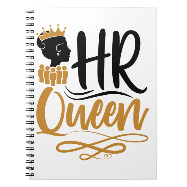 HR Queen Human Resources Women Anteckningsbok (Framsidan)