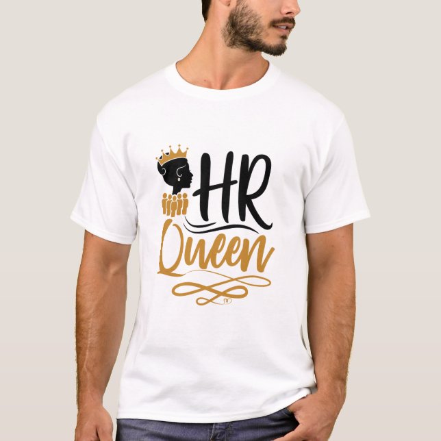 HR Queen Human Resources Women T Shirt (Framsida)