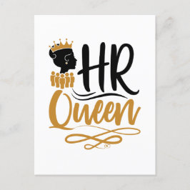 HR Queen Human Resources Women Vykort